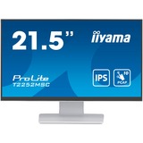 iiyama ProLite T2252MSC-W2 21" Touchscreen-Moniteur  Blanc, Touch, HDMI, DisplayPort, Audio, USB 3.0