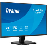 iiyama ProLite X2491H-B1 23.8" Moniteur Noir (Mat), 1x DisplayPort, 1x HDMI, 120 Hz, 60,5 cm (23.8"), 1920 x 1080 pixels, Full HD, LCD, Noir