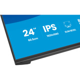 iiyama ProLite X2491H-B1 23.8" Moniteur Noir (Mat), 1x DisplayPort, 1x HDMI, 120 Hz, 60,5 cm (23.8"), 1920 x 1080 pixels, Full HD, LCD, Noir