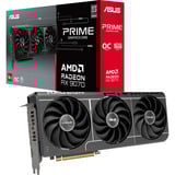 ASUS PRIME Radeon RX 9070 EVO OC, Carte graphique Gris, 3x DisplayPort, 1x HDMI