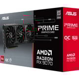 ASUS PRIME Radeon RX 9070 EVO OC, Carte graphique Gris, 3x DisplayPort, 1x HDMI