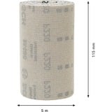 Bosch Expert Rouleau d'abrasif réticulé M480, Feuille abrasive Rouleau abrasif, Grain extra fin, P220, Travail de finition, Décapant, Bois, Beige