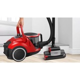 Bosch Serie 6 ProAnimal 2,4 L Aspirateur réservoir cylindrique Sec 750 W Sans sac Rouge/Noir, 750 W, Aspirateur réservoir cylindrique, Sec, Sans sac, 2,4 L, HEPA, Filtre hygiénique