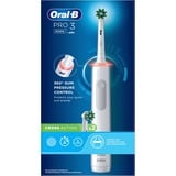 Braun Oral-B Pro 3 3000 CrossAction, Brosse a dents electrique Blanc