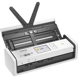 Brother ADS-1800W - Scanner sans fil, compact et portable, Scanner à feuilles Gris, compact et portable, 215,9 x 355,6 mm, 600 x 600 DPI, 1200 x 1200 DPI, 30 ppm, Scanner ADF, Blanc