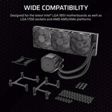 Corsair NAUTILUS 360 RS Reconditionné, Watercooling Noir
