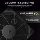 Corsair NAUTILUS 360 RS Reconditionné, Watercooling Noir