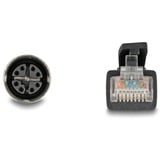 DeLOCK Câble M12 X-codé prise 8 broches > connecteur RJ-45, Cat.5e S/FTP Noir