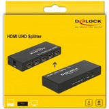 DeLOCK HDMI Splitter 1x HDMI in > 4x HDMI out, Repartiteur HDMI 