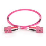 Digitus Câble de raccordement LWL, duplex, connecteur SC > SC, multimode OM4 Violet