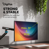 Digitus DA-90469, Support de moniteur Noir