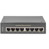 Digitus Réseau Ethernet Gigabit 8 ports, Switch Noir