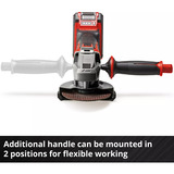 EINHELL Meuleuse d'angle sans fil Power X-Change TE-AG 18/115-2 Li - Solo, 18 Volts Rouge/Noir