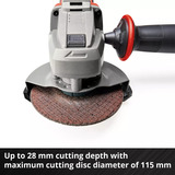 EINHELL TE-AG 18/115-2 Li - Solo, Meuleuse d'angle Rouge/Noir