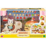 EPOCH Sylvanian Families - Stand mobile de hamburgers avec figurine, Jouets de construction 