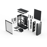 Fractal Design Define One Dark TG Light Tint boîtier midi tower Noir | 2x USB-A | 1x USB-C | Window
