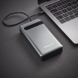 Intenso PD20000 Power Delivery Lithium Polymère (LiPo) 20000 mAh Anthracite, Powerbank Gris, 20000 mAh, Lithium Polymère (LiPo), Quick Charge 3.0, Anthracite