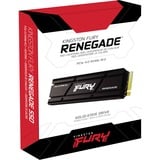 Kingston FURY Renegade avec dissipateur thermique 2 To SSD Noir, SFYRDK/2000G, M.2 2280, PCIe 4.0 NVMe