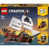 LEGO Creator 3-en-1 - Le bateau pirate, Jouets de construction 31109