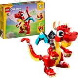 LEGO Creator 3-en-1 - Le dragon rouge, Jouets de construction 31145