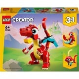LEGO Creator 3-en-1 - Le dragon rouge, Jouets de construction 31145