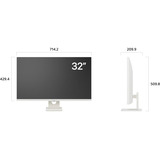 LG Smart Monitor 32U721SA-W 32" 4K UHD  Blanc