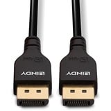 Lindy Câble Slim DisplayPort 1.4, 2m Noir, 2m, 2 m, DisplayPort, DisplayPort, Mâle, Mâle, 7680 x 4320 pixels