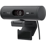 Logitech Brio 500 Full HD, Webcam Noir, 1080p/30fps, 720p/60fps