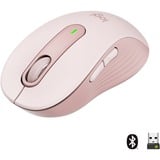 Logitech Signature M650 souris Droitier RF sans fil + Bluetooth Optique 2000 DPI Rose, Droitier, Optique, RF sans fil + Bluetooth, 2000 DPI, Rose