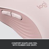 Logitech Signature M650 souris Droitier RF sans fil + Bluetooth Optique 2000 DPI Rose, Droitier, Optique, RF sans fil + Bluetooth, 2000 DPI, Rose