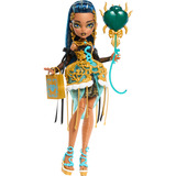 Mattel – Poupée CLEO DE NILE ANNIVERSAIRE MONSTRUEUSEMENT MÉMORABLE Poupée mannequin, Femelle, 4 an(s), Garçon/Fille, 290 mm, 250 g