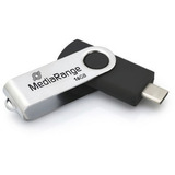 MediaRange MR1951, Clé USB Noir/Argent
