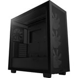 NZXT H7 Flow RGB boîtier midi tower Noir (Mat) | 2x USB-A | 1x USB-C | RGB | Verre Trempé