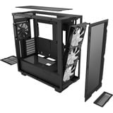 NZXT H7 Flow RGB boîtier midi tower Noir (Mat) | 2x USB-A | 1x USB-C | RGB | Verre Trempé