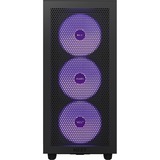 NZXT H7 Flow RGB boîtier midi tower Noir (Mat) | 2x USB-A | 1x USB-C | RGB | Verre Trempé