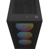 NZXT H7 Flow RGB boîtier midi tower Noir (Mat) | 2x USB-A | 1x USB-C | RGB | Verre Trempé