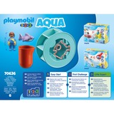 PLAYMOBIL 1.2.3 - Roue aquatique avec bébé requin, Jouets de construction 70636