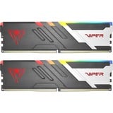 Patriot Viper RGB PVVR532G560C36K module de mémoire 32 Go 2 x 16 Go DDR5 5600 MHz ECC, Mémoire vive Noir/Blanc, 32 Go, 2 x 16 Go, DDR5, 5600 MHz