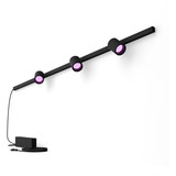 Philips Hue White & Color Ambiance Perifo Ensemble de base Applique 3 spots Noir