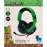Razer Kraken V4 X - Édition Minecraft casque gaming over-ear Noir/Vert, PC, PlayStation 5, Nintendo Switch