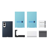 Samsung Coque Magnétique en Carbone, Housse smartphone Bleu foncé