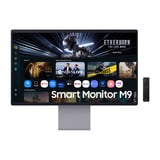 Samsung Smart Monitor 32" M9 M90SF UHD 4K 60Hz Argent, 1x DisplayPort, 1x HDMI, 1x USB-C, 2x USB-A, 165 Hz, 81,3 cm (32"), 3840 x 2160 pixels, 4K Ultra HD, OLED, 0,03 ms, Argent