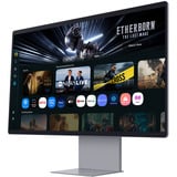 Samsung Smart Monitor 32" M9 M90SF UHD 4K 60Hz Argent, 1x DisplayPort, 1x HDMI, 1x USB-C, 2x USB-A, 165 Hz, 81,3 cm (32"), 3840 x 2160 pixels, 4K Ultra HD, OLED, 0,03 ms, Argent