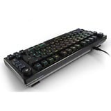 Sharkoon SKILLER SGK25 RGB clavier gaming Noir, Layout DE (QWERTZ), Huano Red, 75%