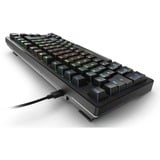 Sharkoon SKILLER SGK25 RGB clavier gaming Noir, Layout DE (QWERTZ), Huano Red, 75%