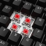 Sharkoon SKILLER SGK25 RGB clavier gaming Noir, Layout DE (QWERTZ), Huano Red, 75%