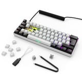 Sharkoon SKILLER SGK50 S4 Gen2 RGB clavier gaming mécanique Blanc, Layout DE (QWERTZ), Gateron Yellow, 60%