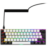 Sharkoon SKILLER SGK50 S4 Gen2, clavier gaming Blanc, Layout DE, Gateron Yellow