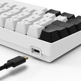 Sharkoon SKILLER SGK50 S4 Gen2, clavier gaming Blanc, Layout DE, Gateron Yellow