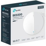 TP-Link BE9300 Blanc Connexion Ethernet, supportant l'alimentation via ce port (PoE), Point d'accès 2,4 GHz, 5 GHz, 6 GHz, 2500 Mbit/s